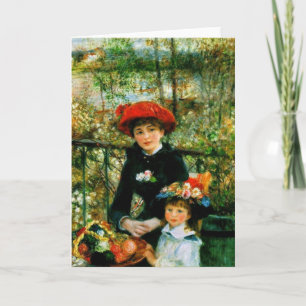 Carte Deux Soeurs (Sur la terrasse) de Pierre Renoir