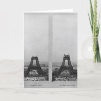 Deux vues sur la construction de l'Eiffel