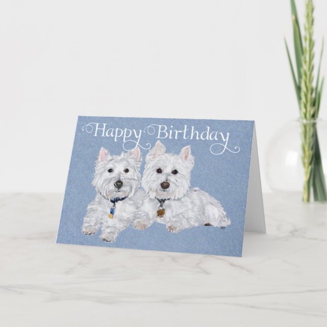 Carte Deux Westies (Devant)