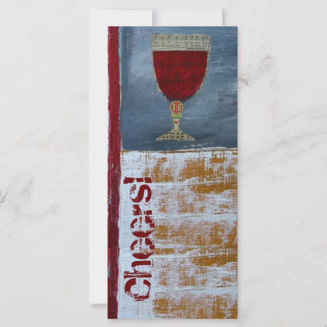 Carte d'évaluation de dégustation de vin - À la fo (Devant)