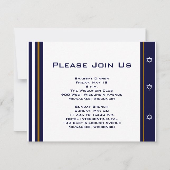 Carte d'événement personnalisée Daniel Jake (Devant)