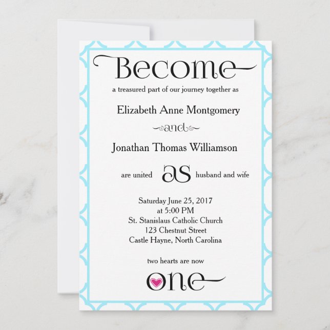Carte Devenez un Mariage chrétien contemporain (Devant)