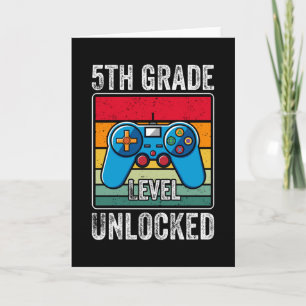 Carte Déverrouiller de 5e année Retour à l'école Jeu vid