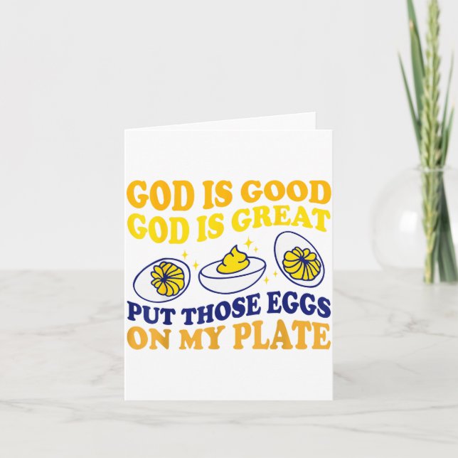Carte Deviled Egg Lover Funny Foodie Humor Apparel Uni-a (Devant)