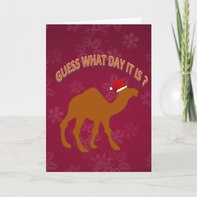 Carte Devinez Quel Jour C'est Humour Noël (Devant)