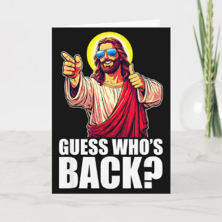 Carte Devinez qui est de retour_ Christian Jésus Célibat