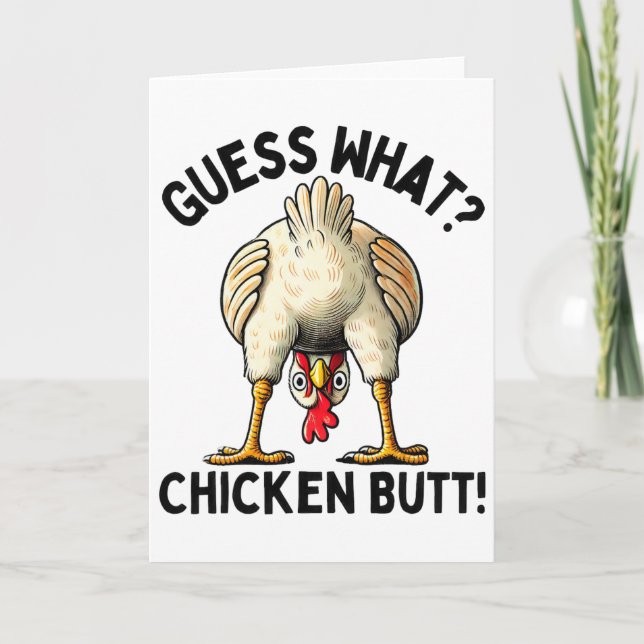 Carte Devinez quoi Cul de Poulet _5 (Devant)