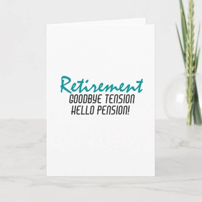 Carte Devis de retraite amusant (Devant)