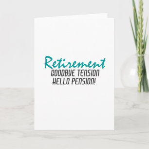 Carte Devis de retraite amusant