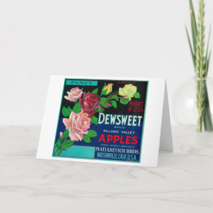 Carte Dewsweet Apple Crate LabelWatsonville, CA