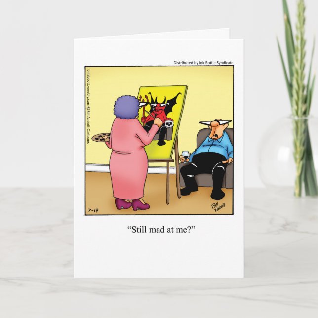 Carte D'Excuses Drôle Pour Un Couple (Devant)