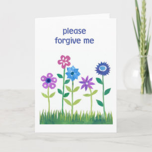 Carte d'excuses - Flower Power