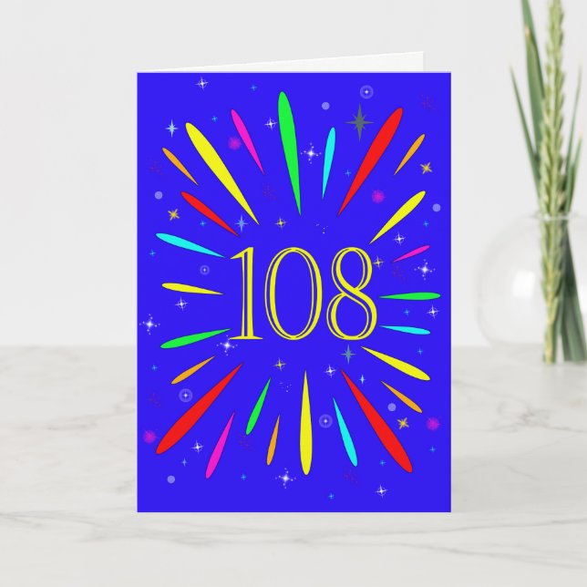 Carte d'explosion 108e anniversaire (Devant)