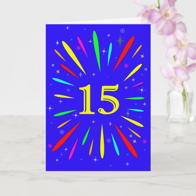 Carte d'explosion du 15e anniversaire (Orchidée)