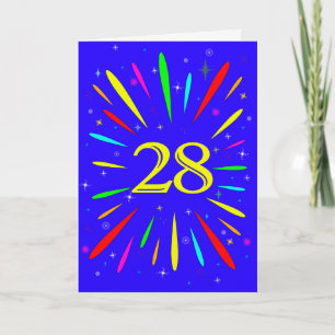 Carte d'explosion du 28e anniversaire
