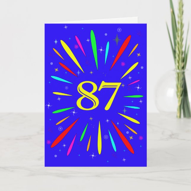 Carte d'explosion du 87e anniversaire (Devant)