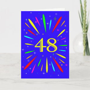 Carte d'explosion pour le 48e anniversaire