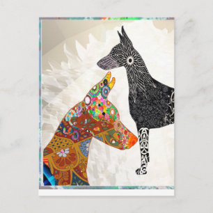 Carte d'expression Doberman