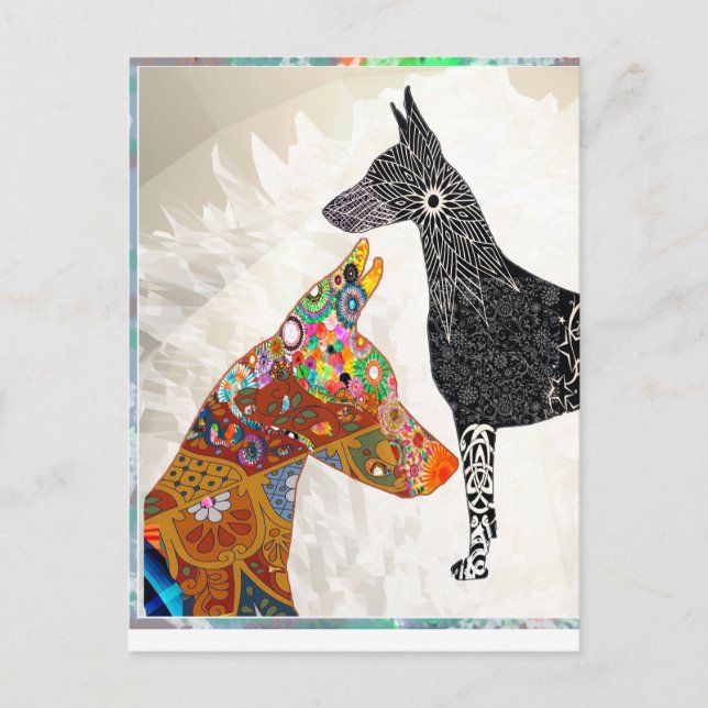 Carte d'expression Doberman (Devant)