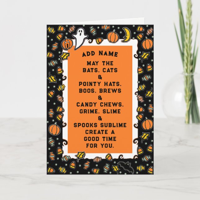 Carte d'Halloween (Devant)