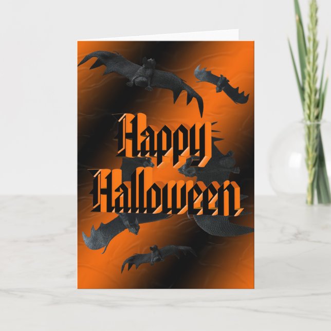 Carte d'Halloween Batty (Devant)