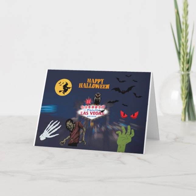 Carte d'Halloween de Las Vegas (Devant)