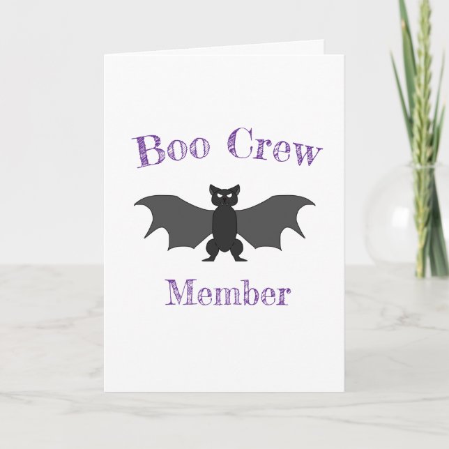 Carte d'Halloween des membres de Boo Crew (Devant)