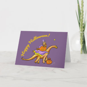 Carte d'Halloween Dinosaure Sweet Child & Me