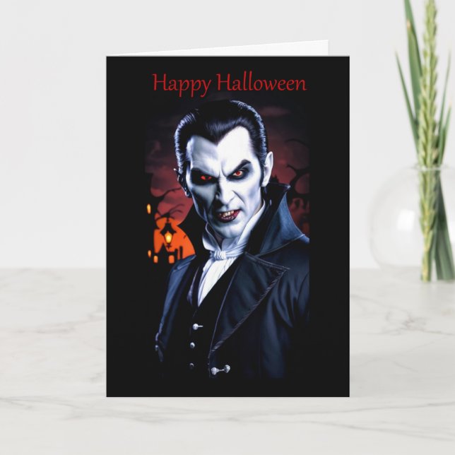 Carte d'Halloween Dracula (Devant)