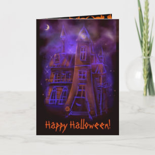 Carte d'Halloween effrayante