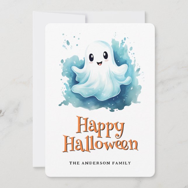 Carte d'Halloween Ghost (Devant)