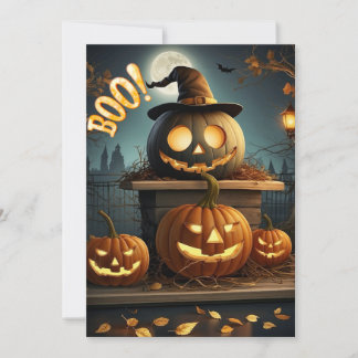 Carte d'Halloween. Hou!