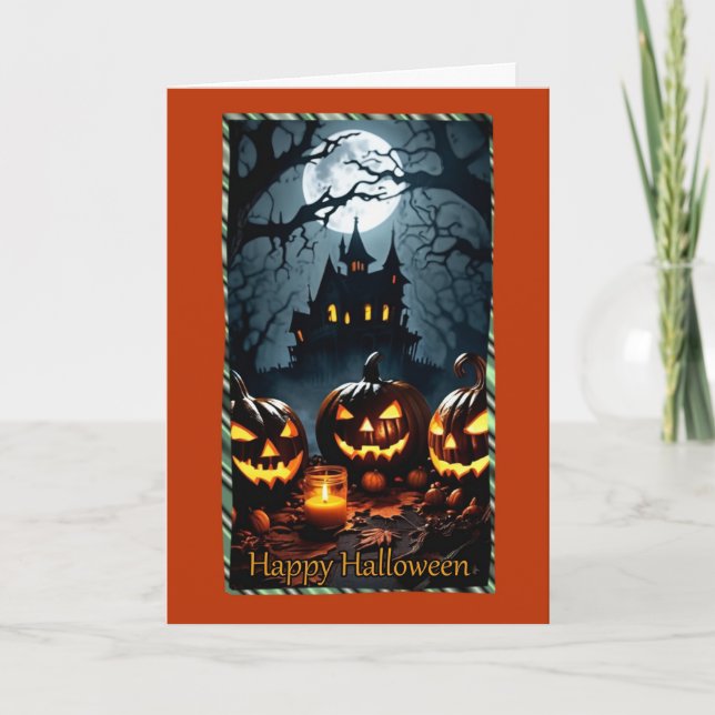Carte d'Halloween Jack-O-Lantern (Devant)
