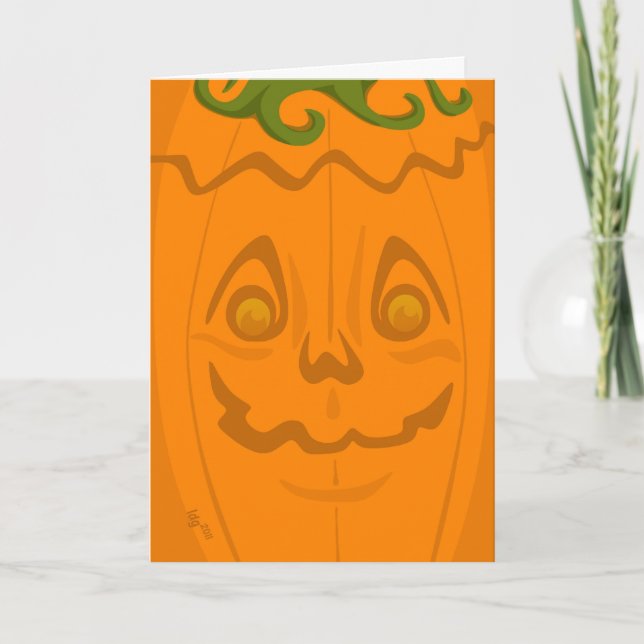 Carte d'Halloween Jack o' Lantern (Devant)
