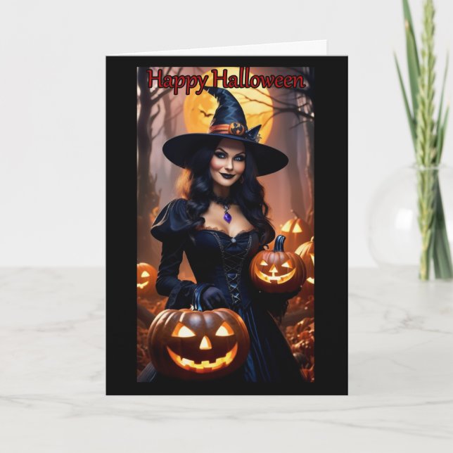 Carte d'Halloween Jack-O-Lantern (Devant)