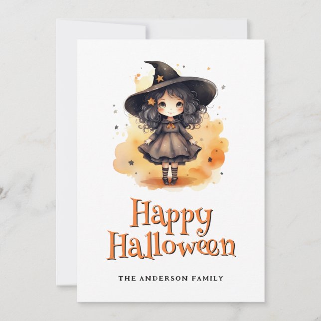 Carte d'Halloween joyeuse pour les Citrouilles sor (Devant)