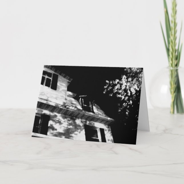 Carte d'Halloween "La Maison de Nuit" (Devant)