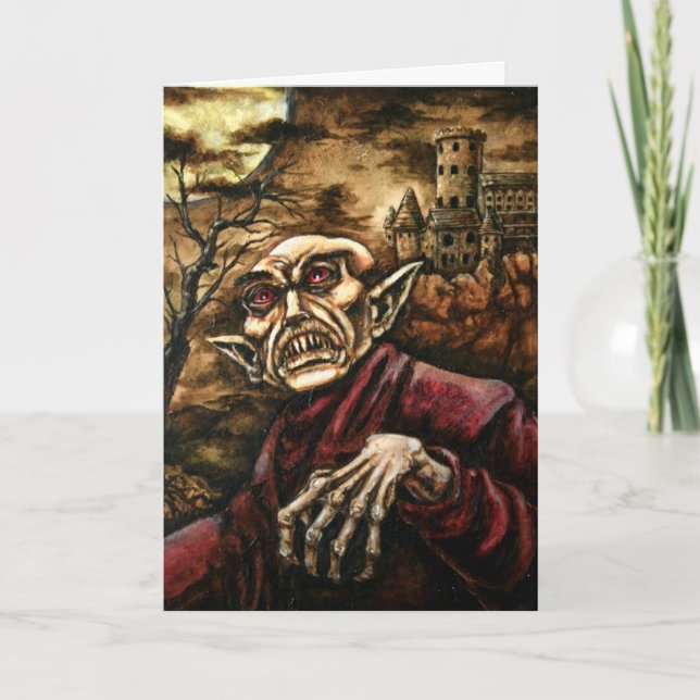 Carte d'Halloween Nosferatu (Devant)