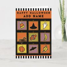 Carte d'Halloween pour enfant personnalisée