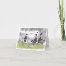 Carte d'Halloween remplie par sorcière