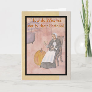 Carte d'Halloween Salem Witdle Riddle