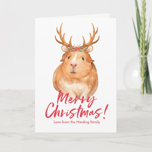 Carte d'hamster de Noël (Devant)
