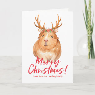 Carte d'hamster de Noël