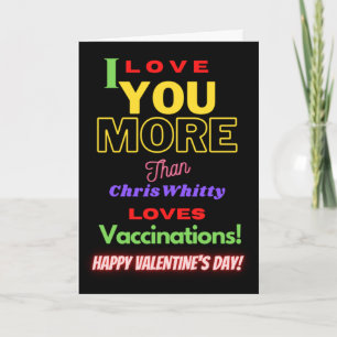Carte d'Heureuse Sainte-Valentin de texte Covid Fu