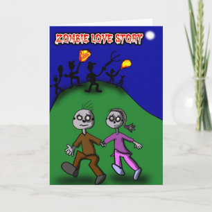 Carte d'histoire d'amour Zombie