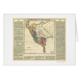 Carte d'histoire du Pérou - 1822
