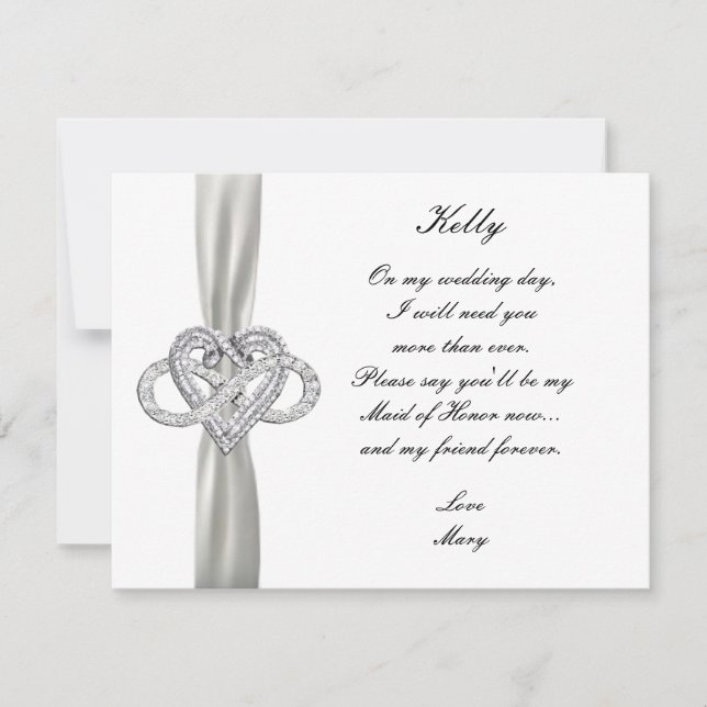 Carte D'Honneur Coeur Infinity (Devant)