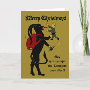 Carte d'horreur de Krampus/Noël