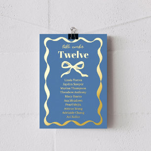 Carte d'huile à Mariage rétro Coquette Bow