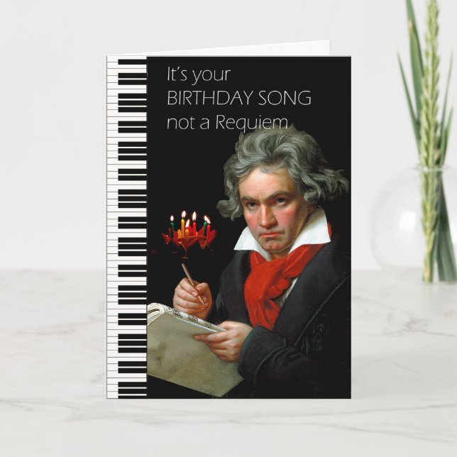 Carte d'Humour Beethoven (Maestra) (Devant)